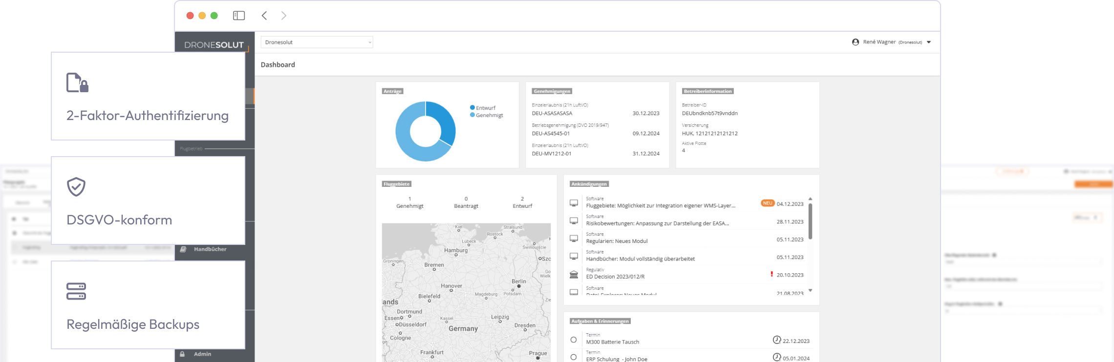 Dronesolut Software Dashboard